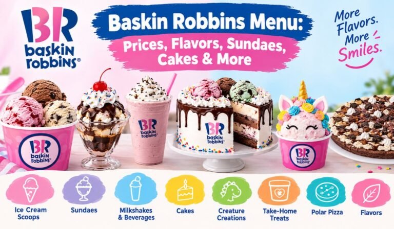 Baskin Robbins Menu