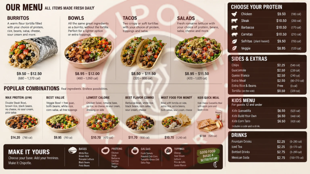 chipotle menu