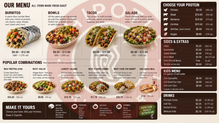 chipotle menu